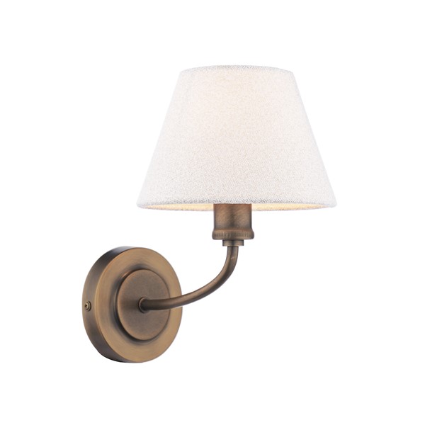 (image for) Laura Ashley Denston Wall Light Antique Bronze With Shade